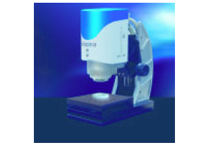 Non-contact optical measuring system scans over a surface and captures a full 3D model 